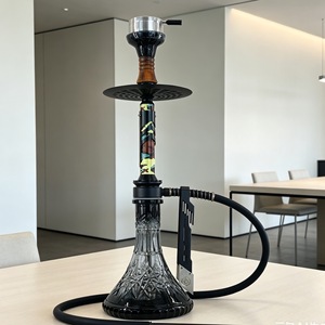 Camouflage <b>Hookah</b> Set Metal Glass Base Bowl Tray Hose Portable Water <b>Pipe</b> for Lounge and Party - Product Image 3