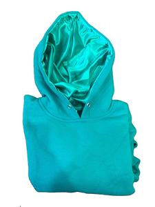 เสื้อฮู้ดผู้ชายผ้าฟลีซแบบเรียบและเสื้อสเวตเชิร์ตแบบมีซับในผ้าซาตินสำหรับฤดูหนาว เสื้อฮู้ดหรูหราผ้าฟลีซโพลีเอสเตอร์ผสมฝ้าย - Product Image 2