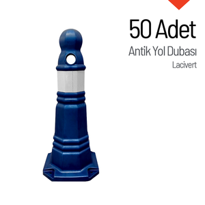 Ensemble de 50 poteaux de signalisation en acier bleu foncé antique pour les rues et les routes extérieures - Poteaux de signalisation en métal pour routes - Product Image 4