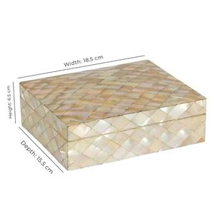 High Quality Mother of Pearl Inlay Jewelry <b>Box</b> MDF Velvet for Watches and Ring Packaging From Indian Manufacturer Home Use - Product Image 2