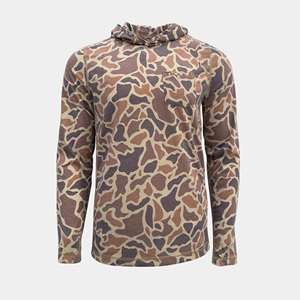 مخصص بيع بالجملة نايلون سبانديكس قماش مطاطي للرجال الصيد هوديس طويلة الأكمام كامو الطباعة الصيد هوديس قمصان المشي لمسافات طويلة - Product Image 1