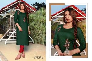 High on Demand Ethnic Wear Embroidery <b>Kurti</b> Collection for Women Party Wedding Wear Kurta Available at Bulk Quantity From India - Product Image 2