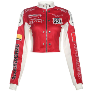 แจ็กเก็ตเบสบอลสำหรับผู้ชายเสื้อแจ็กเก็ตกันหนาวแบบลำลองปกตั้งมีหลายสี - Product Image 6