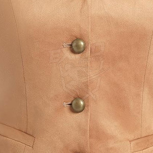 Chaleco de Cuero para Mujer con Diseño de Logotipo Personalizado al por Mayor, Chaleco de Cuero Informal de Moda para Invierno al Aire Libre - Product Image 6