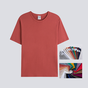 Markdown vente 190gsm noir t-shirt décontracté col rond t-shirt court méthode d'impression sérigraphie t-shirt pour hommes - Product Image 3