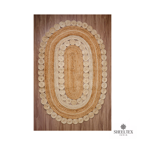 Alfombra de Yute Lavable Moderna Tejida a Mano Personalizada, Diseño Atractivo, Exportador Indio, Revestimiento para Piso de Uso Doméstico - Product Image 6