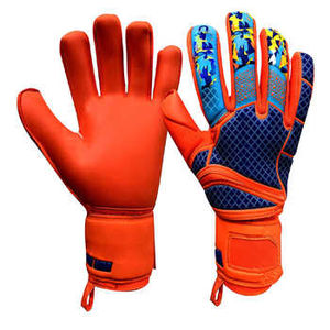 Gants de gardien de but en latex OEM de haute qualité, antidérapants, avec sangle de poignet réglable, protection des doigts, design unisexe, best-seller, vente chaude - Product Image 1