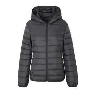 Wholesale Designer Custom Women Puffer <b>Jacket</b> High Quality Lightweight Winter Hood <b>Quilted</b> Crocheted Zipper <b>Pattern</b> Cotton Short - Product Image 2