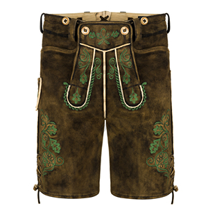 Sur mesure hommes bavarois véritable peau de vache cuir Lederhosen Shorts allemand dernière Bavière Lederhosen Shorts personnalisé - Product Image 1