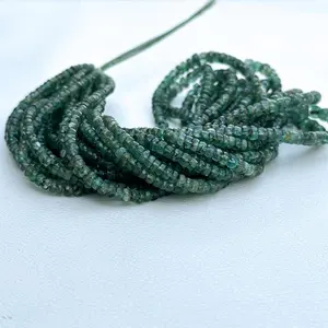 AAA Quality Natural Zambian Emerald Faceted Rondelle Gemstone Beads Strand 3-4mm Green Emerald Bead Small Beaded Jewelry
