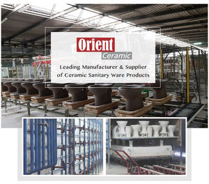 Pedestal de lavabo de cerámica blanca certificado por la CE, lavabo de 460x470x870mm, ISO, en venta - Product Image 3