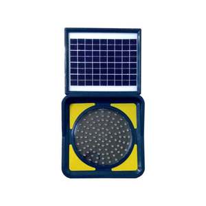 Produits d'avertissement routier à LED solaires, clignotants solaires jaunes - Product Image 1