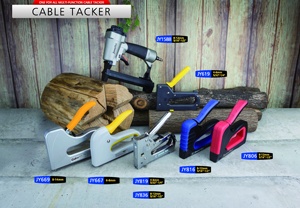 JY667 Custom Industrial DIY Grade <b>Staple</b> Gun OEM/ODM Plastic Rear Loading GS Certified 25-Piece Capacity for <b>Cable</b> Wire - Product Image 2