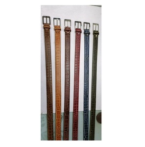 Cinturones de Cuero Genuino de Longitud Personalizada, Suministros al por Mayor Directo de Fábrica, Acero Ecológico, Logotipo Vintage Impreso, Oferta de India - Product Image 2
