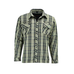 Chemise de moto blindée niveau 2 pour hommes et femmes, vert sauge et noir, personnalisable, résistante aux abrasions, protection pour bûcherons, grandes tailles - Product Image 2