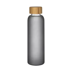 ขวดแก้วฝ้าแบบส่วนตัวพร้อมไม้ไผ่ ของขวัญส่งเสริมการขายแบบกำหนดเองได้ - Product Image 3