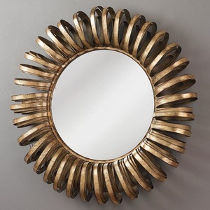 Espejo de pared Decoración para el hogar Diseño de hojas interiores Decoración clásica y moderna Espejo Múltiples diseños de acabado - Product Image 1