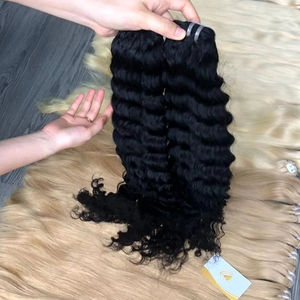 ผมเวียดนามคุณภาพสูงแบบลอนลึก น้ำหนัก 175 กรัม อายุ 1-3 ปี ไม่ผ่านการแปรรูป ย้อมสีได้ แบบเย็บสองชั้นด้วยเครื่องจักร สีตามสั่ง - Product Image 1