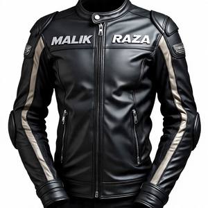 Veste d'équitation de moto en cuir de vachette robuste | Protection approuvée CE | Style motard classique pour la vente en gros - Product Image 1