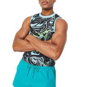 Camiseta sin mangas para hombre de la mejor oferta, ropa de verano hecha a medida, 100% algodón, transpirable y estilo informal - Product Image 1