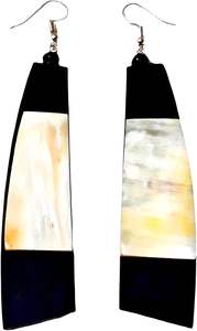 Pendientes Artesanales de Cuerno de Búfalo Ecológicos de Alta Calidad, Joyería de Moda para Mujer de la India - Product Image 2