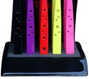 Lot de 15 pinces à cils en acier inoxydable à pointe inclinée de nouveau style finition miroir trous noirs grade A + durable - Product Image 5