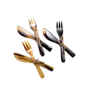 Cuchillo mango de cuerno de búfalo con platos pulidos y cuerno de oveja hecho 4 piezas al mejor precio - Product Image 4