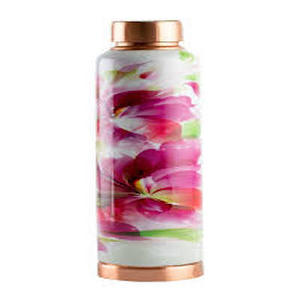Multipurpose Eco-Friendly <b>Copper</b> <b>Drink</b> Water <b>Bottle</b> 1000ml with Modern Design Boiling Water Safe Travel Lid - Product Image 1