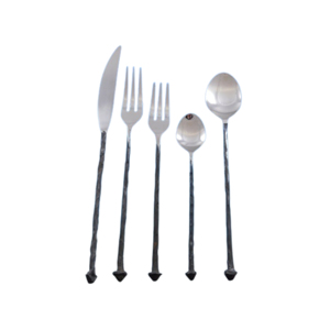 Cubiertos de acero inoxidable chapados en oro de lujo de primera calidad fabricados en la India, cubiertos de Metal, cuchara, cuchillo y tenedor para utensilios de cocina - Product Image 5
