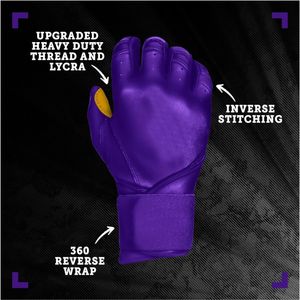 Vente en gros Meilleur design sublimé Gants de frappe de baseball numériques en cuir de chèvre Gants de frappe professionnels unisexes de softball - Product Image 2