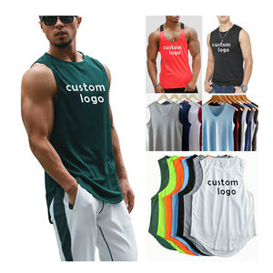 Camiseta sin mangas para hombre, ropa de gimnasio personalizada para hombre, 100% de algodón, impresión personalizada al por mayor, el mejor diseño, ropa de entrenamiento para gimnasio, OEM - Product Image 6