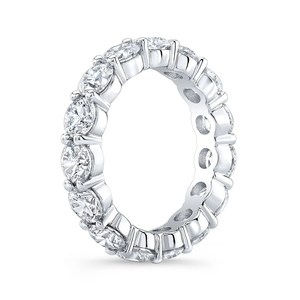 Bague de mariage en diamant cultivé en laboratoire plaqué or 10 carats Bague de fiançailles et d'éternité classique avec certificats GIA et IGI pour cadeau - Product Image 5