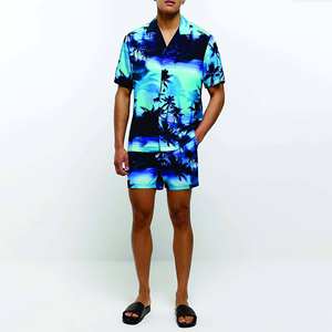 เสื้อฮาวายสำหรับผู้ชาย, เสื้อฮาวายแขนสั้นพิมพ์ลายลำลองสำหรับฤดูร้อน - Product Image 2