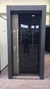 ABSDOOR MOTIF Manual Anti-Theft Stainless Steel <b>Interior</b> Door Shiny Leaf Look Direct Factory Pricing Entry Villa Hotel - Product Image 3