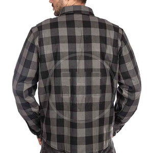 Chemise en flanelle respirante pour moto, taille plus, pour homme, séchage rapide, vêtements de sport d'extérieur, couleur et logo personnalisés - Product Image 3