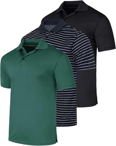 Polos de Color sólido liso Piqué en blanco poliéster bordado lavado polos cómodos transpirables de alta calidad OEM - Product Image 2
