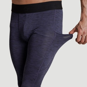 Leggings Deportivos de Compresión para Hombre, Transpirables, de Cintura Media, Elásticos, Sólidos, para Fitness, Correr, Baloncesto, Venta al Por Mayor Personalizada - Product Image 4