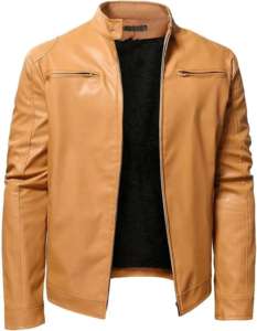 Vestes en cuir pour hommes de haute qualité à prix bas fabriquées au Pakistan, vente en gros, mode, utilisation en extérieur en hiver, logo frontal respirant - Product Image 1