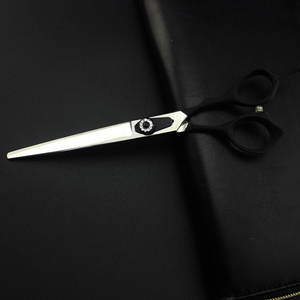 ชุดกรรไกรตัดขนสุนัขสัตว์เลี้ยงแบบมืออาชีพทำจากสเตนเลสสตีลเครื่องมือผ่าตัดสัตวแพทย์แบบโค้งบางตรงใช้ในบ้าน - Product Image 4