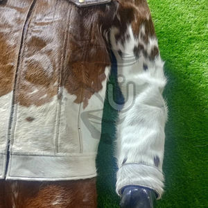 Chaqueta de Cuero Vacuno con Pelo para Hombre, Invierno, Calefactable, Cortavientos, Transpirable, Calidad Premium, Logotipo Personalizado, Marca Privada UNBRIDLEDS INDUSTRY - Product Image 3