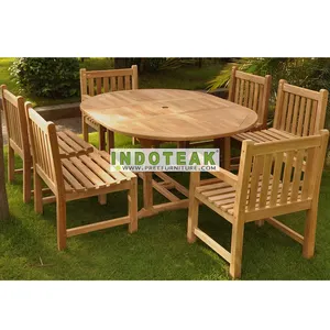 Premium Gartenmöbel Set-Holz Teak Gartenmöbel-Ess-Set Terrassen möbel Rabatt