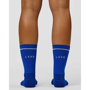 Calcetines de Ciclismo Cycle Performance Crew 2.0 - Electric Indigo-White - Tejido Antiolor - Product Image 3