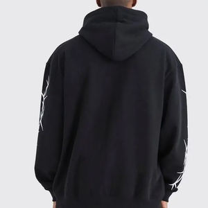 Nouvel ensemble de survêtements 2 pièces pour homme 2026, en molleton de coton, avec sweats à capuche à épaules tombantes et impression sérigraphiée, pour l'entraînement et le jogging - Product Image 5