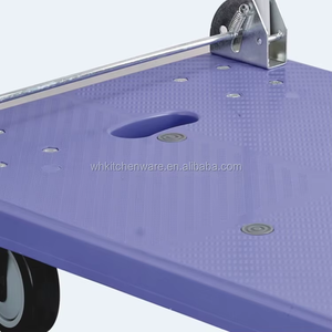 Heavy Duty 300KG 500 KGS Plataforma Camión de mano Plataforma de acero Carro Almacenamiento Taller Herramientas Transporte Logística Industrial - Product Image 4