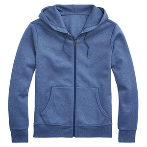 Sweat à capuche thermique zippé en molleton épais 100 % coton, coupe classique, imperméable et écologique, de haute qualité OEM pour hommes - Product Image 4