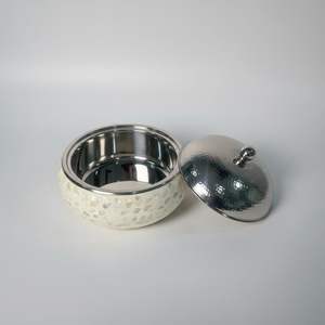 Tazón Decorativo de Nácar para Ramadán y Eid, Soporte para Pastel de Chocolate y Repostería, Soporte para Pastel con Incrustaciones de Concha Marina Decorativa de la India - Product Image 2