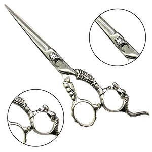 กรรไกรมีด้ามจับแฟนซีกรรไกรตัดผมมังกรพรีเมี่ยมกรรไกรมือขวาสำหรับการตัดอย่างแม่นยำ - Product Image 5