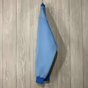 Veste universitaire personnalisée avec logo, manches en cuir, broderie noire, couple, baseball, veste pour homme, veste universitaire, veste varsity - Product Image 3