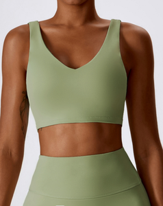 2023 nuevo diseño sólido patrón desnudo conjunto de Yoga para mujeres de talla grande superventas precio de fábrica al por mayor a prueba de golpes de talla grande - Product Image 5