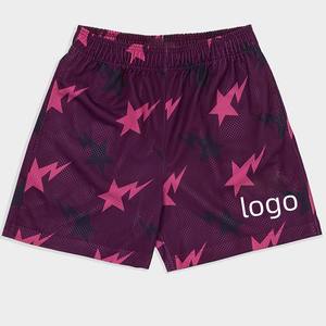 Pantalones cortos de punto de poliéster de malla deportiva para hombre, pantalones cortos de malla estampados de cuerpo completo con sublimación de Deportes de ocio de verano, envío DDP - Product Image 3